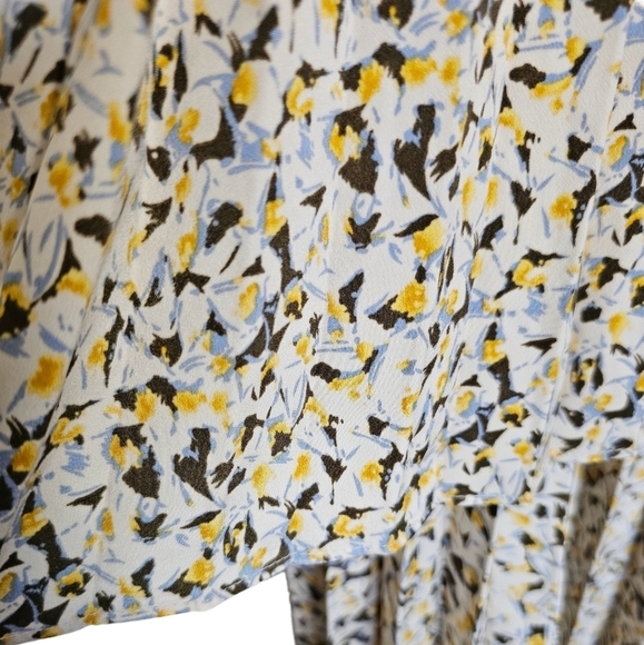 Commodity Korean brand pleated floral pattern midi casual elegant stile skirt S - Picture 5 of 7